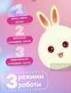 Силиконовый детский ночник кролик аккумуляторный LED RGB 7 цветов мягкий светильник USB - изображение 5