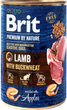 Mokra karma dla psów Brit Premium By Nature Lamb & Buckwheat 400 g (8595602538621) - obraz 1