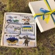 Набор подростковых носков с патриотическим акцентом в подарочной упаковке 36-41 на 6 пар высокие демисезонные белые - изображение 9