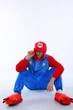 Взрослые Кигуруми Мужские Пижама Kigurumi Супер Марио Super Mario Красно-синий S 145-155 см. (1108/1) - изображение 2