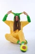 Пижама Кигуруми Kigurumi Мастер Йода Для Девочек Зелено-желтый S 145-155 см. (1097) - изображение 1