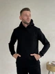 Худі утеплене на флісі оверсайз чоловіче Merlini Анмас 110001021 L-XL Чорне (110001021_2) - зображення 1
