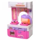 Мини кухня Limo toy XS-14012 для кукол барби, свет, звук, посудка - изображение 4
