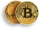 монета BTC Биткоин Bitcoin в капсуле gold - изображение 1
