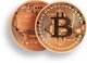 монета BTC Біткоїн Bitcoin в капсулі bronze - зображення 1