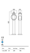 Стовпчик COMPASS ST 825 mm E27 42W IP33 CF (4.1.1) Redo 9573 - изображение 3