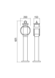 Стовпчик COMPASS ST 825 mm E27 42W IP33 CF (4.1.1) Redo 9573 - изображение 2