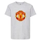 Футболка детская Футбольный клуб Манчестер Юнайтед (Manchester United) серая (FOOT gr 009) 128 см - изображение 1