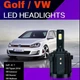 Авто LED лампы H7 12V на VAG VW (GOLF, PASSAT, TIGUAN) Skoda CSP чипы Корея в линзу 6000K с обманками - изображение 3