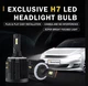 Авто LED лампы H7 12V на VAG VW (GOLF, PASSAT, TIGUAN) Skoda CSP чипы Корея в линзу 6000K с обманками - изображение 4