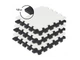 Коврик-пазл Luno Black, Kinderkraft (черный), (30 элементов), 00-00158791 (KKMLUNOBLK0000) - изображение 2