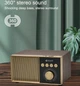 Портативная колонка ретро Kisonli G10 Bluetooth 1200mAh 5Вт Wooden - изображение 3
