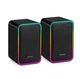 Комп'ютерні колонки Kisonli X21 Bluetooth, 20W, USB, RGB light, Black - зображення 1