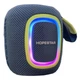 Портативна Bluetooth колонка бездротова акустична P66 спортивна з RGB підсвіткою, IPX6, TWS, AUX та MicroSD Сірий - зображення 4