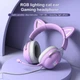 Навушники ONIKUMA Gaming CAT with LED X11 Purple - изображение 7