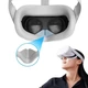 Силиконовая маска для Meta Quest (Oculus Quest) 2, убирает просвет, защищает от пота, чехол, накладка, белая(серая), Accessories - изображение 4