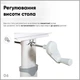 Комплект мебели Evo-kids (стол + стул + полка) Серый (BD-22 G) - изображение 8