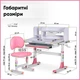 Комплект мебели Evo-kids (стол + стул + полка) Розовый (BD-22 PN) - изображение 13