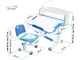 Комплект Evo-Kids BD-10 BL cтул + стол + полка Голубой (BD-10 BL с лампой) - изображение 3