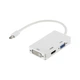 Порт-репликатор PowerPlant mini Display Port — HDMI, DVI, VGA - изображение 1