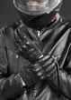 Мото перчатки кожаные Motowolf Черные L - изображение 1