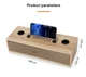Портативная колонка ретро для караоке Kisonli G102 Bluetooth 1800mAh 16Вт, 2 микрофона, Wooden - изображение 2