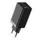 Зарядний пристрій Baseus 65W GaN2 Pro (CCGAN2P-B01) + кабель 100W USB Type C чорні - зображення 3