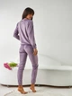 Пижама (свитшот + штаны) женская утепленная BARWA garments 0285/289 2XL Лиловая (2112852895111) - изображение 2