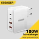 Сетевое зарядное устройство Essager 100W GAN (2xType-C + 2xUSB-A) ES-CD37 белое - изображение 1