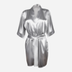 Szlafrok DKaren Plus Size 90 5XL Silver (5903251437784) - obraz 1