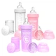 Набір для годування новонароджених Twistshake Value Pack Pink із трьох антиколікових пляшечок 260 мл (78845) - зображення 1