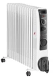 Масляный радиатор обогреватель с вентилятором 13 секций HEINNER HOH-YV13BK TURBO 2900 Вт 3 режима нагрева термостат на 30 м2 защита от перегрева опрокидывания - изображение 1