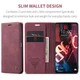 Чохол книжка з магнітом Xiaomi Redmi Note 12 Pro 5G CaseMe Wine (33841-42) - зображення 2