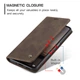 Чохол книжка з магнітом Xiaomi Redmi Note 12 Pro 5G CaseMe Dark Brown (33841-05) - зображення 4