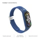 Ремінець для Xiaomi Mi Band 7/6/5/4, Braided Solo Loop, синій, нейлоновий плетений браслет, еластичний змінний ремінець для фітнес-трекера з надійним кріпленням, ArmorStandart (ARM69903) - зображення 4