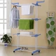 Четырехъярусная сушилка для белья до 50 кг Garment Rack With Wheels 5929 / Напольная 172х73х64 - изображение 1
