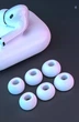 Набор амбушюр 3 пары силиконовые Grendio для наушников AirPods Pro, размер S, М, L, Белые (2049057) - изображение 4