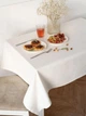 Водоотталкивающая скатерть на стол TouchableLinen 1 шт 150 см x 250 см Белая Хлопок с тефлоновым покрытием - изображение 2