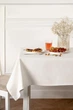 Водоотталкивающая скатерть на стол TouchableLinen 1 шт 150 см x 250 см Белая Хлопок с тефлоновым покрытием - изображение 4