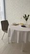 Водоотталкивающая скатерть на стол TouchableLinen 1 шт 150 см x 250 см Белая Хлопок с тефлоновым покрытием - изображение 9
