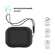 Чехол для наушников Armorstandart Silicone Case with straps для Apple Airpods Pro 2 Black (ARM68608) - изображение 2