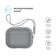 Чехол для наушников Armorstandart Silicone Case with straps для Apple Airpods Pro 2 Gray (ARM68610) - изображение 2