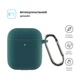 Чехол для наушников Armorstandart Ultrathin Silicone Case With Hook для Apple AirPods 2 Atrovirens (ARM59678) - изображение 2