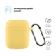 Чехол для наушников Armorstandart Ultrathin Silicone Case With Hook для Apple AirPods 2 Yellow (ARM59696) - изображение 2