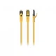 Патч-корд 0.25м S/FTP Cat 6A CU LSZH yellow Cablexpert (PP6A-LSZHCU-Y-0.25M) - изображение 1