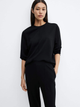 Джемпер женский Mango Pique 57096711-99 S Черный (8445922656133) - изображение 1