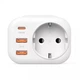 Багатофункціональна Розетка розгалужувач +2USB +Type-C 16A Proove Multifunctional Socket PD-01 EU 1AC, PSMF20210002 (6900111370488) - зображення 1