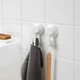 Набір гачків IKEA TISKEN 70381275 Білий - зображення 4