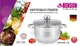 Кастрюля Benson BN-218 с крышкой 2.5 л нержавеющая сталь - изображение 2