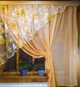 Занавеска Фая абрикосовый пион желтый левый 1,7 *2,8 м - изображение 7